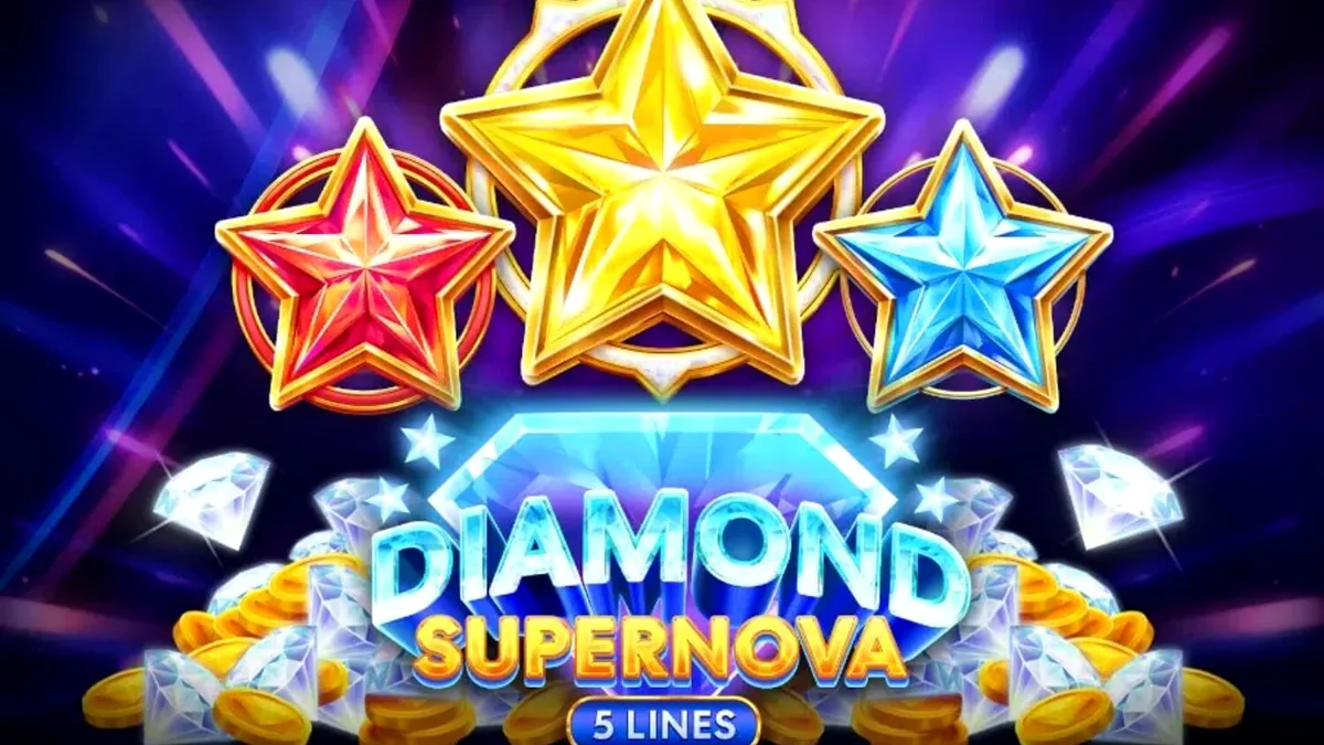 Diamond Supernova 5 Lines slot gameplay interface