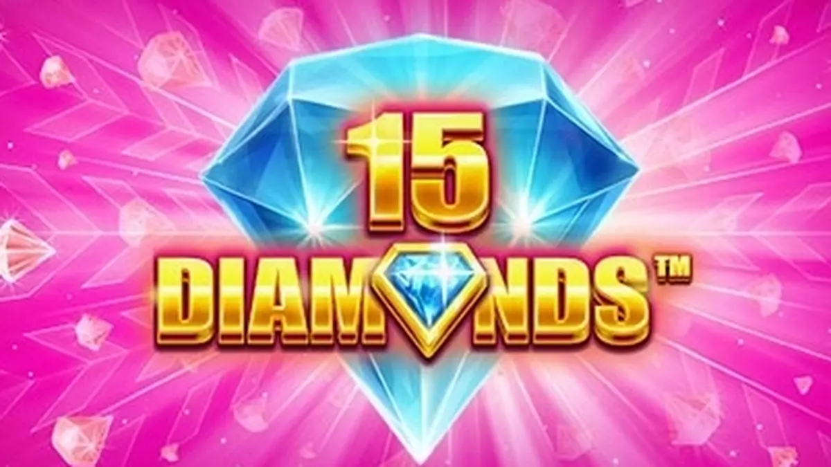 Tampilan layar permainan slot 15 Diamonds dengan latar belakang elegan